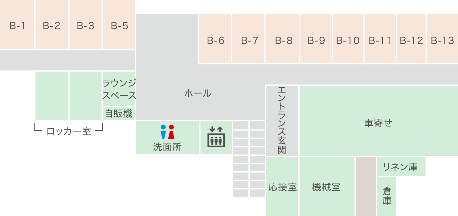 別館 1F フロアガイド